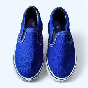 Toddler 6 Classic Blue Slip-On Canvas Shoes
